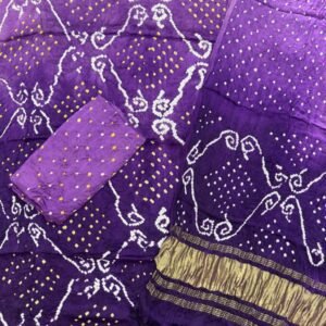 Bandhani Suit – Modal Silk Barik Bandhej Fancy Design 14