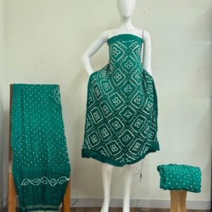 Bandhani Suit – Modal Silk Barik Bandhej Fancy Design 10