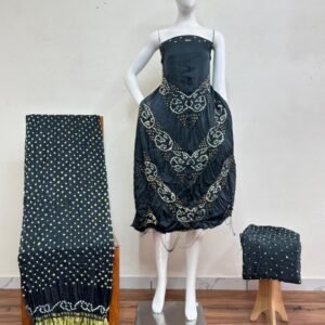 Bandhani Suit – Modal Silk Fancy Barik Bandhej 08