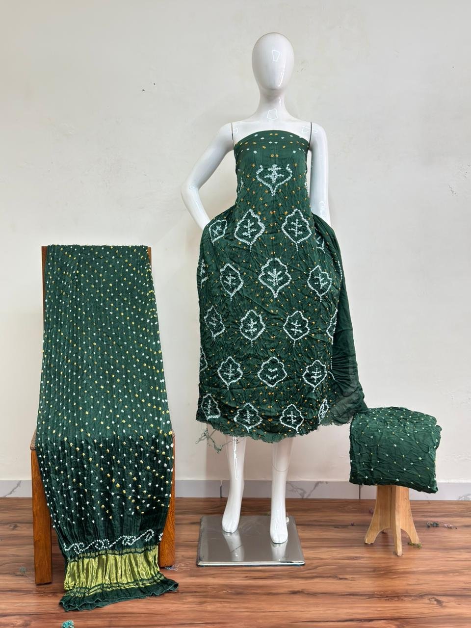 Bandhani Suit – Modal Silk Fancy Barik Bandhej 26