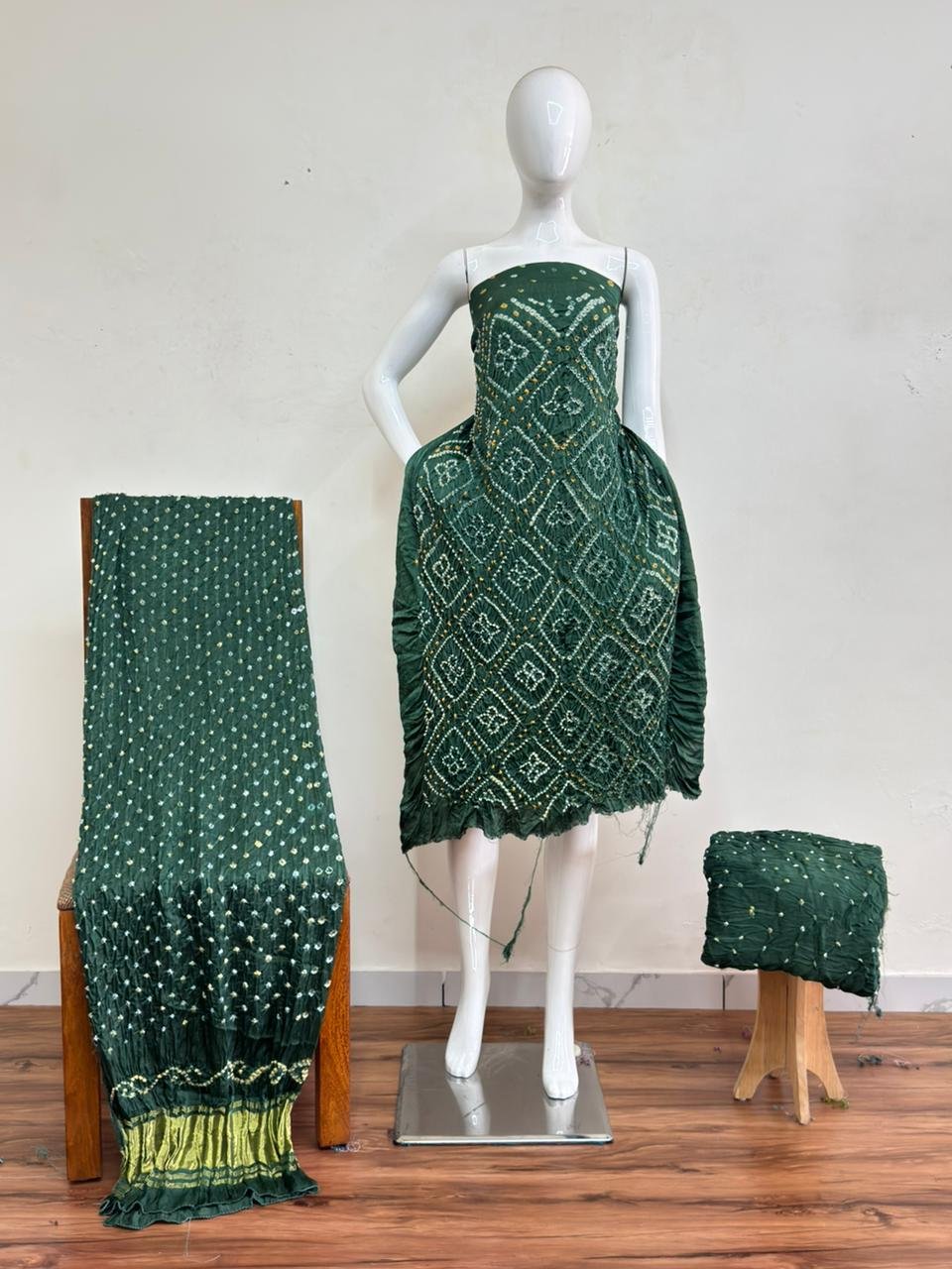 Bandhani Suit – Modal Silk Fancy Barik Bandhej 27