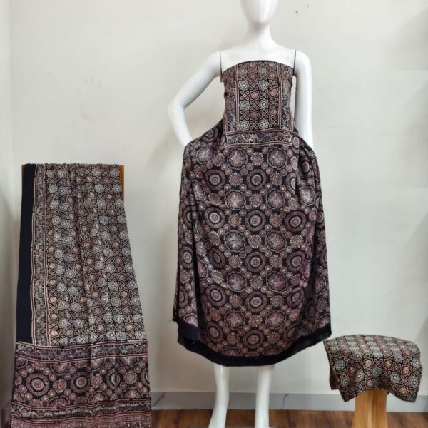 Havi Pure Modal Silk Ajrakh Nechral Dye Suit 20