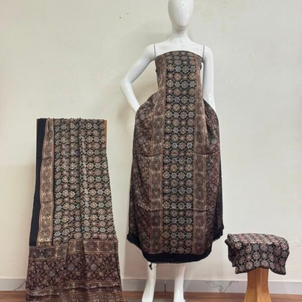 Havi Pure Modal Silk Ajrakh Nechral Dye Suit 25