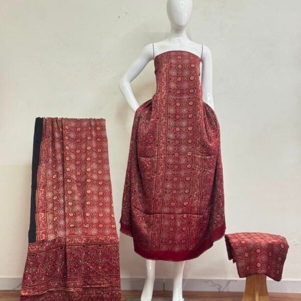 Havi Pure Modal Silk Ajrakh Nechral Dye Suit 24