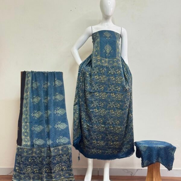 Havi Pure Modal Silk Ajrakh Nechral Dye Suit 03