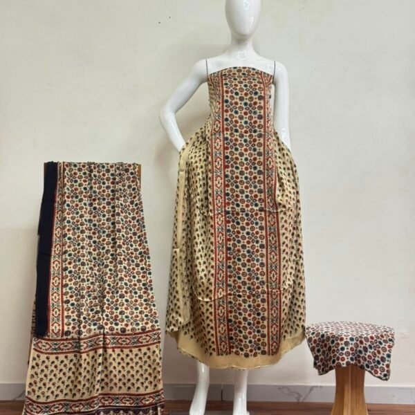 Havi Pure Modal Silk Ajrakh Nechral Dye Suit 19