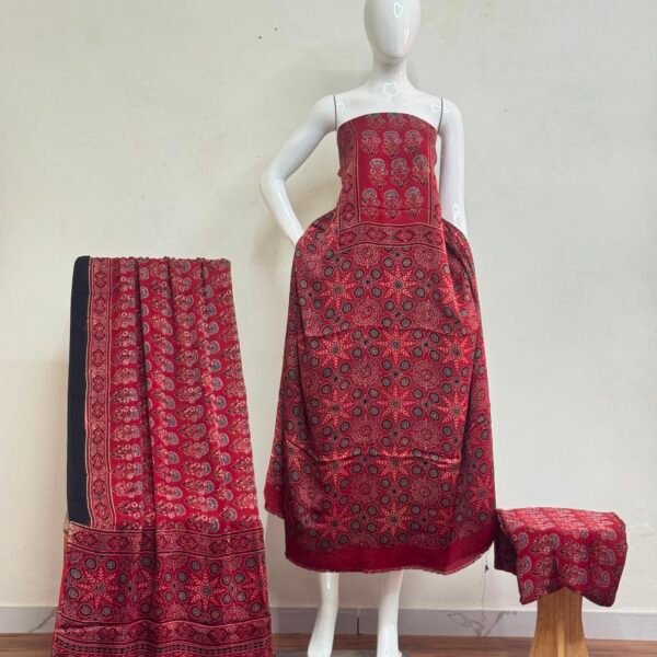 Havi Pure Modal Silk Ajrakh Nechral Dye Suit 12