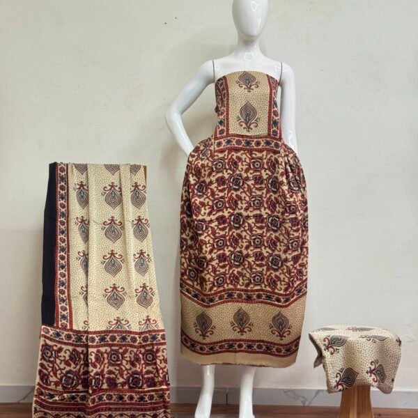 Havi Pure Modal Silk Ajrakh Nechral Dye Suit 11