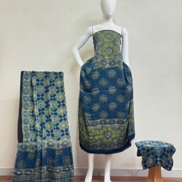 Havi Pure Modal Silk Ajrakh Nechral Dye Suit 26