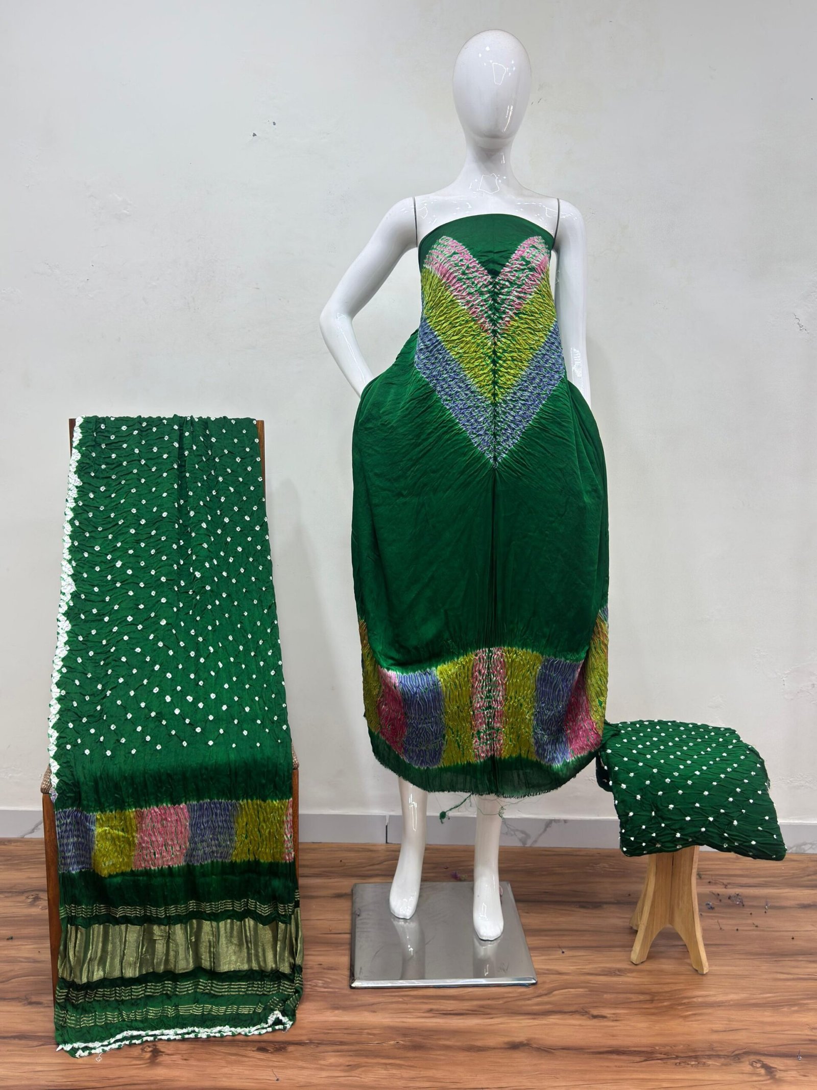 1507624.jpg Shiori Suit – Modal Silk Multi Color Shibori & Bandhani 14 - Image 1