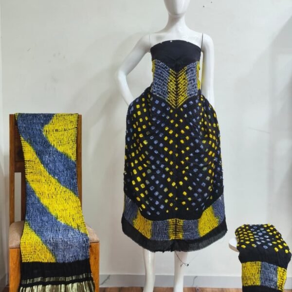 Shiori Suit – Modal Silk Multi Color Shibori & Bandhani 23
