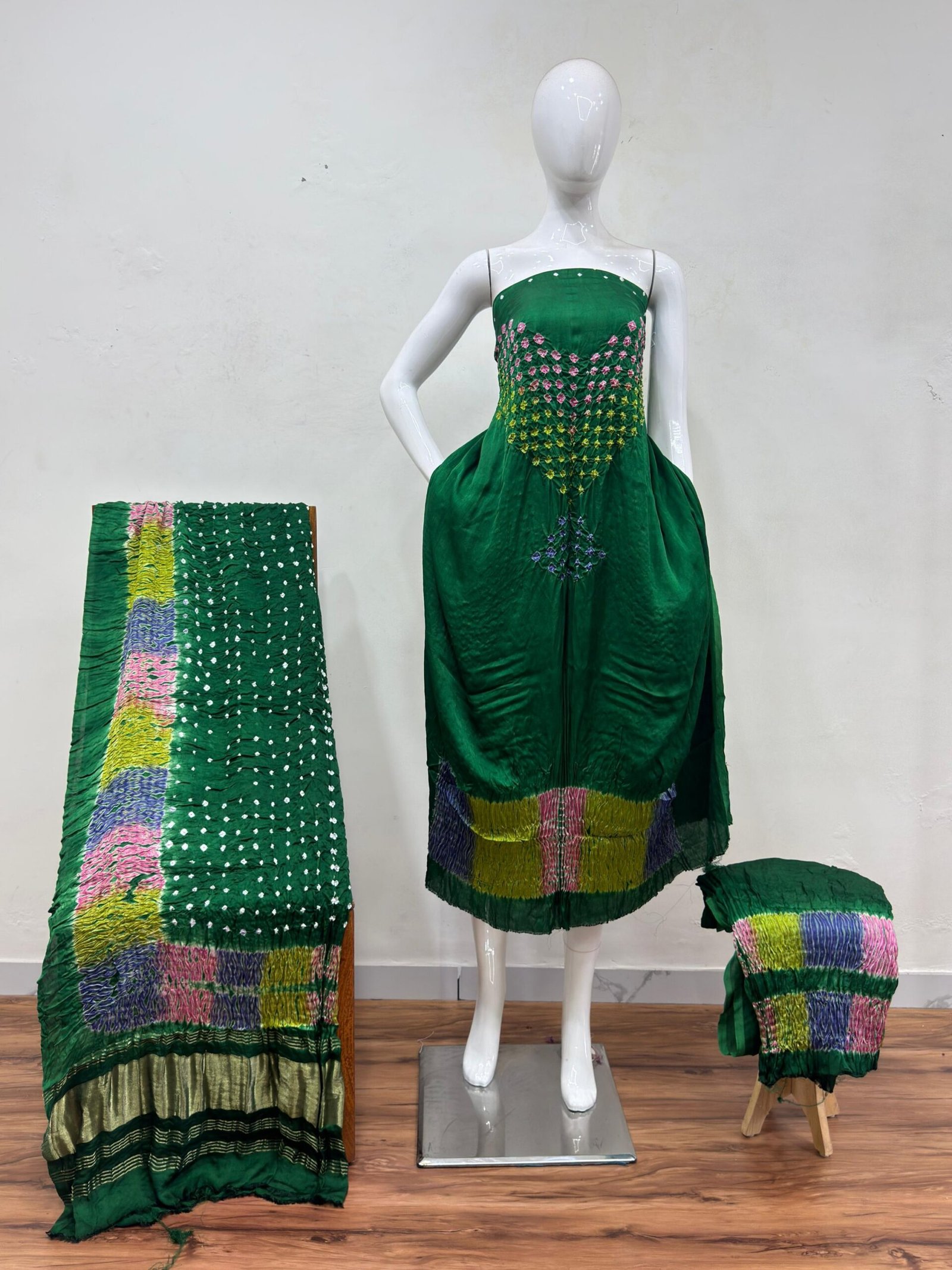 1507754.jpg Shiori Suit – Modal Silk Multi Color Shibori & Bandhani 11 - Image 1
