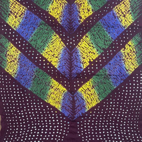 Premium Modal Silk Multi Color Shibori Kaftan Top 07