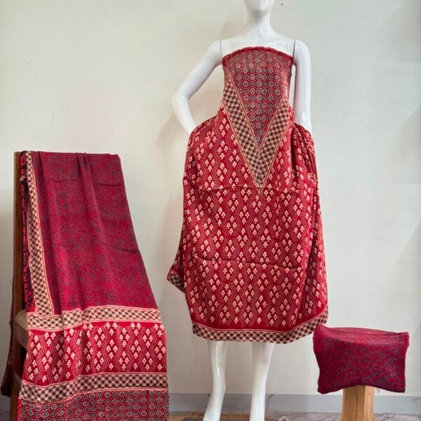 Havi Pure Modal Silk Ajrakh Nechral Dye Suit 05