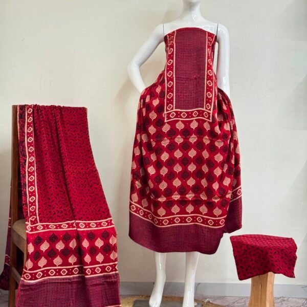 Havi Pure Modal Silk Ajrakh Nechral Dye Suit 06