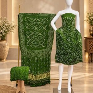 Premium Barbhat Design Modal Silk 3-Piece Suit with Tissue Pallu