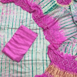 Modal Silk Tiy & Dye And Bandhani 3 Pice Suit – Suit – product image 3