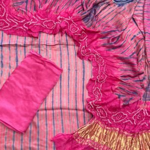 Modal Silk Tiy & Dye And Bandhani 3 Pice Suit – Suit – product image 7