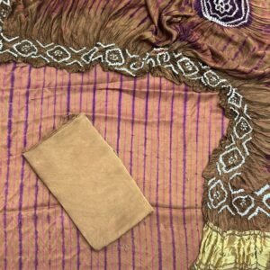Modal Silk Tiy & Dye And Bandhani 3 Pice Suit – Suit – product image 9