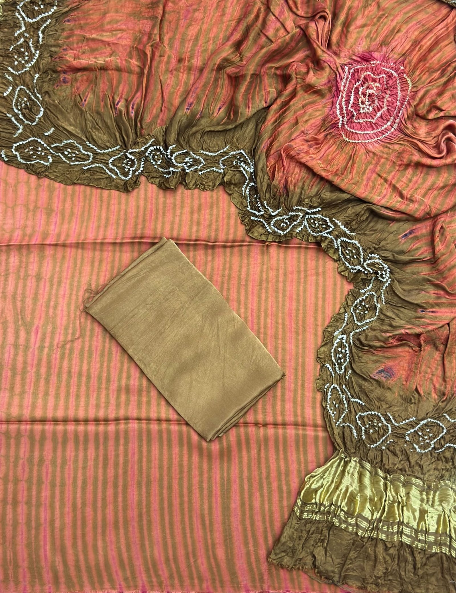 Modal Silk Tiy & Dye And Bandhani 3 Pice Suit – Suit – product image 10