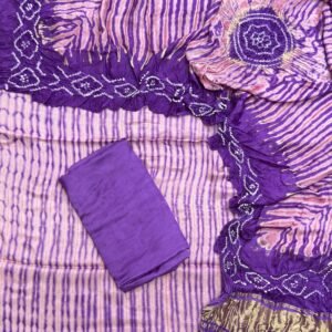 Modal Silk Tiy & Dye And Bandhani 3 Pice Suit – Suit – product image 5