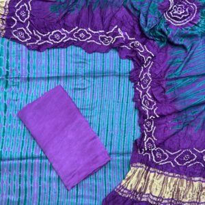 Modal Silk Tiy & Dye And Bandhani 3 Pice Suit – Suit – product image 1