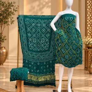 Premium Barbhat Design Modal Silk 3-Piece Suit with Tissue Pallu