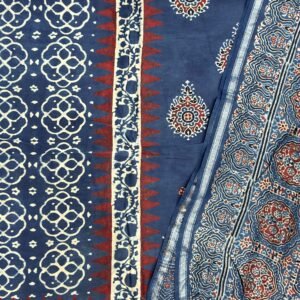 Premium Ajrakh Chanderi 2-Piece Suit Set 152