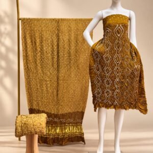 Premium Fancy Design Modal Silk 3-Piece Suit with Tissue Pallu